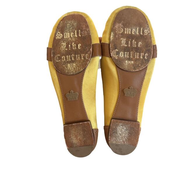 RARE 90'S Y2K JUICY COUTURE CHARM CHAIN SATIN LOAFERS SZ. 6 1/2-7 EUC - Picture 8 of 8